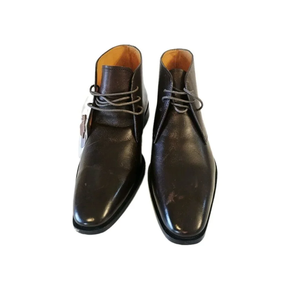 Carlos by Carlos Santana Men's Brown Leather Ortholite Boots Size 10.5